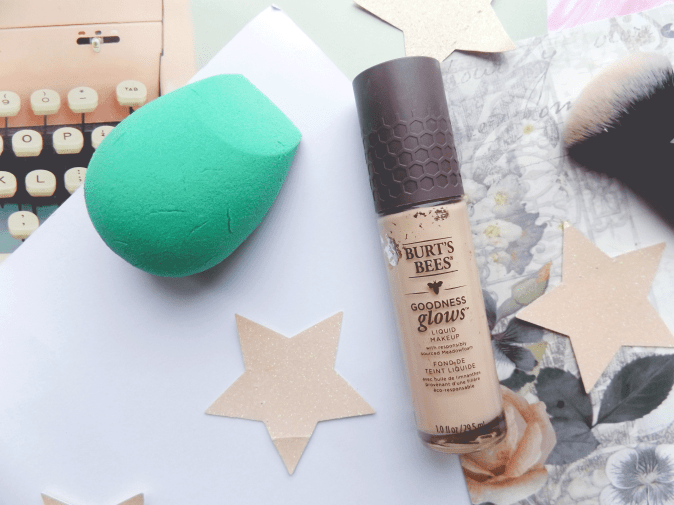 eco tools sponge and burts bees foundation