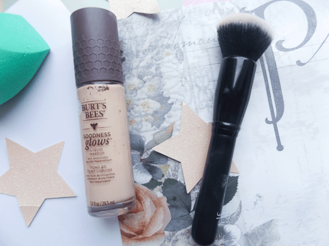 Burts Bees Foundation and Elf Foundation brush