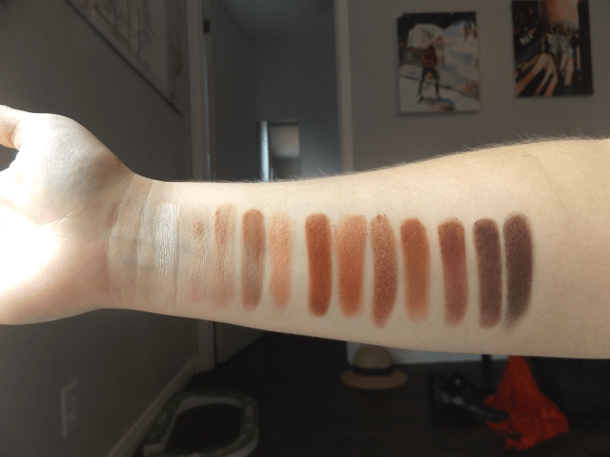 naked heat swatches
