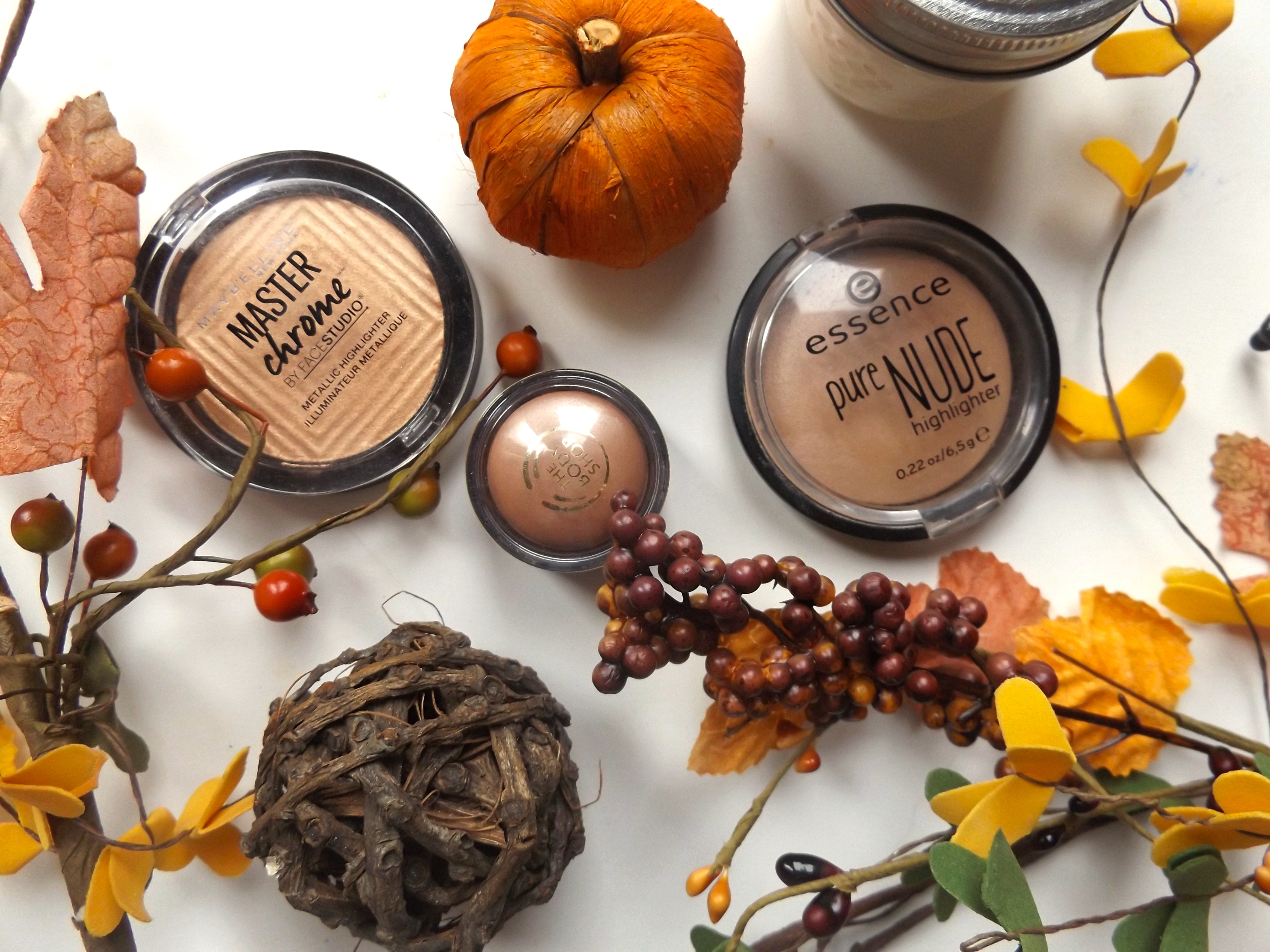 Warm toned highlighters