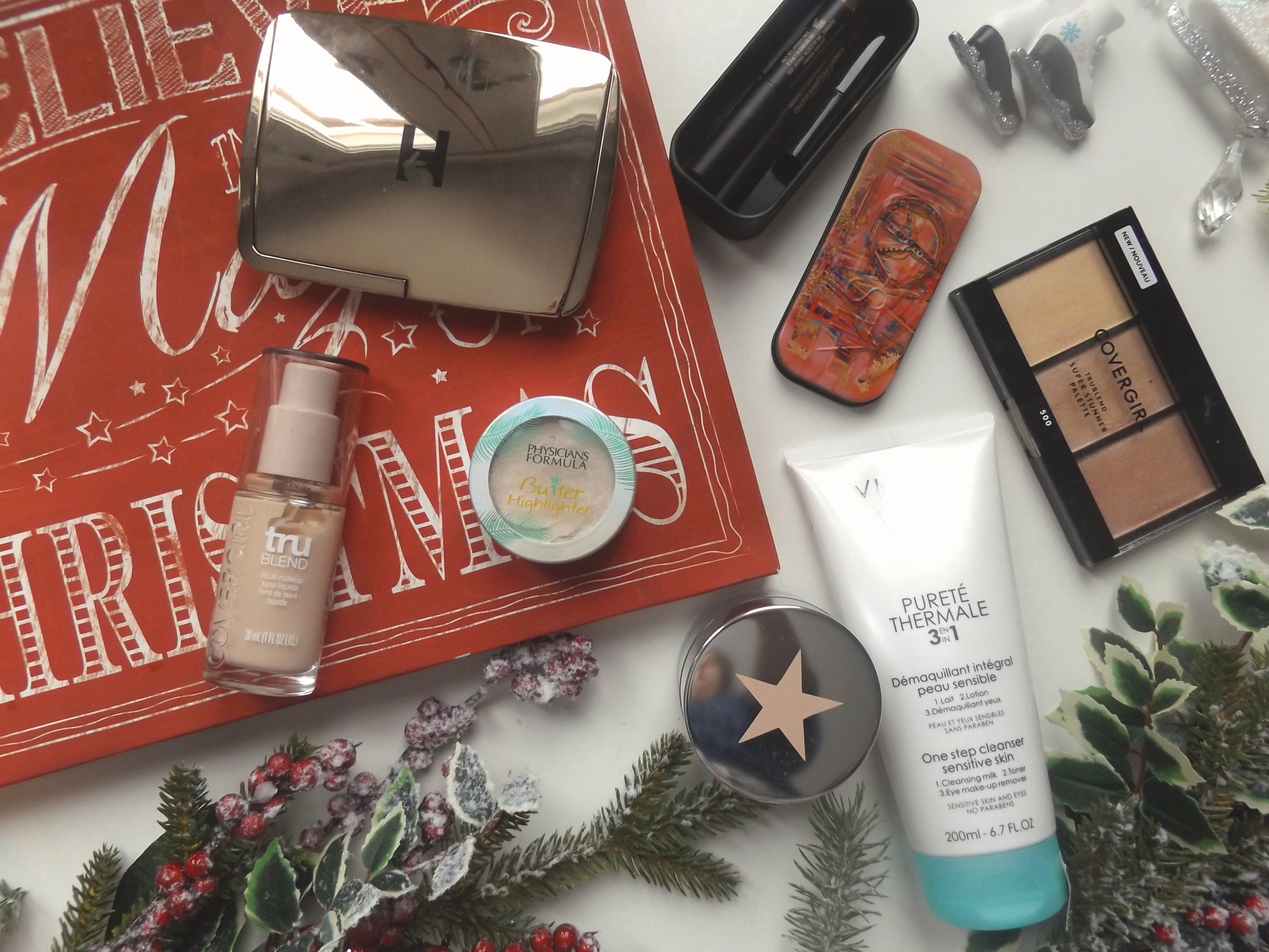 Flatlay of all products