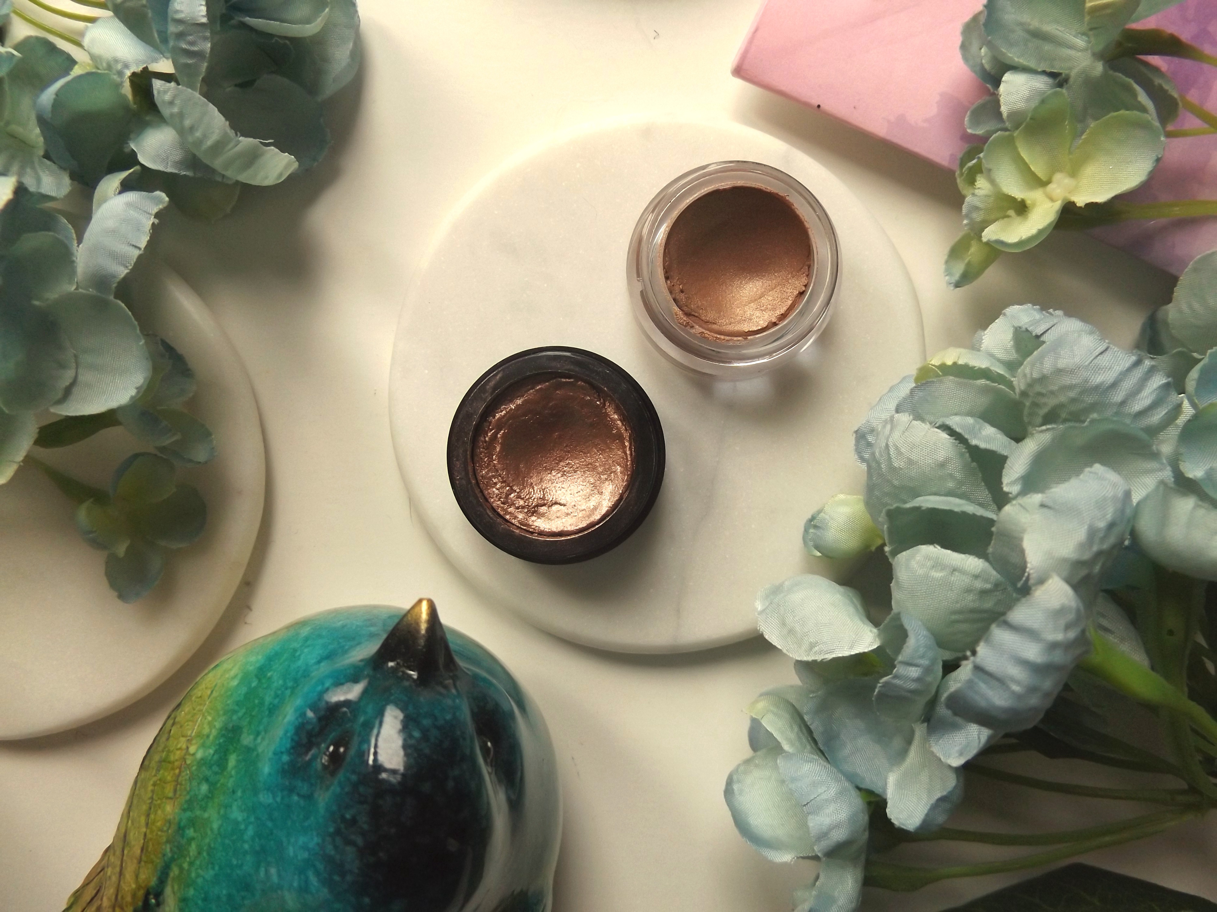 Annabelle chrome eyeshadow and Annabelle bouncy eyeshadow