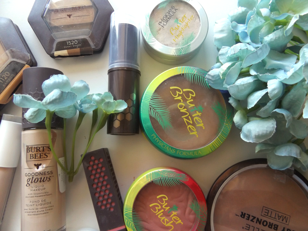 Physicians formula butter high lighter, bronzer, blush. 