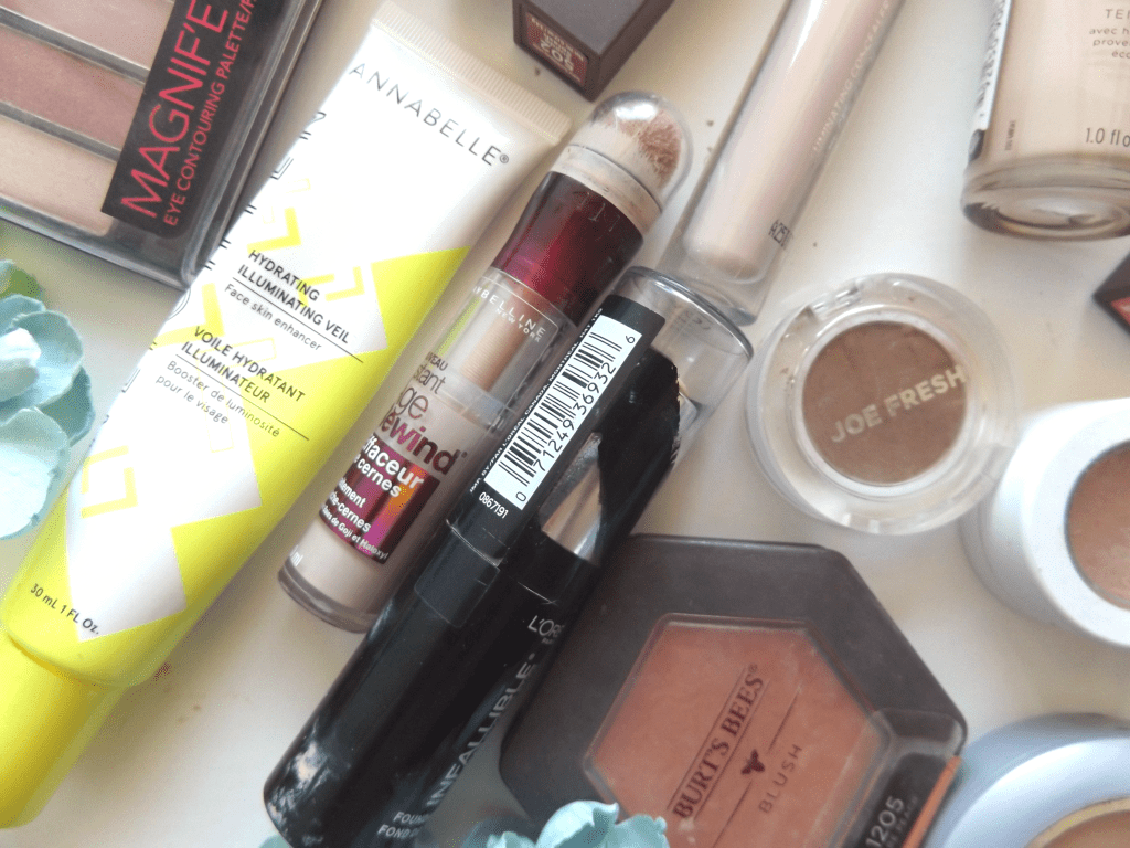 L'Oreal shaping stick and Maybelline Instant age rewind 