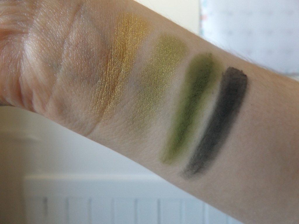 Swatches of the hot Jalapeno Quad